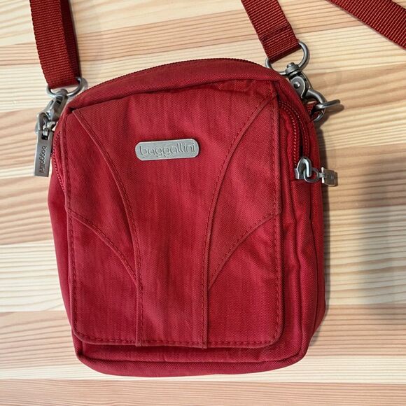 Baggallini Mini Crossbody Travel Bag Handsfree Nylon Card Slots Belt Bag - Picture 6 of 9